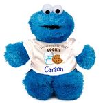 Knextion Inc Cookie Monster Stuffed Animal Officially Licensed Favorite Cookie Plush Doll Keepsake with Custom Name - 12 Inch