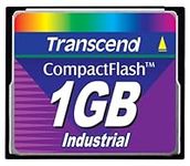 Transcend 1GB Industrial CF Card (45X) - Transcend Flash Memory Compact Flash Card (CF)