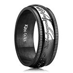 King Will 8mm Black One Ring for Me