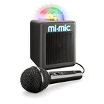 Mi-Mic Mini Speaker with MIC | Kids Karaoke Machine and Disco Cube Speaker, Portable with Bluetooth, Microphone, LED Lights