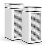 Medify MA-40 Air Purifier with True HEPA H13 Filter | 1,680 ft² Coverage in 1hr for Smoke, Wildfires, Odors, Pollen, Pets | Quiet 99.9% Removal to 0.1 Microns | White, 2-Pack