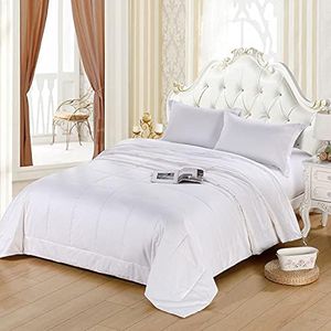Since Silk Trapunta di Seta 100%, Piumino Ipoallergenico di Seta e Naturalmente Traspirante, Morbido Riempito la Trapunta del Duvet per Tutte Stagioni - Re (225 x 220cm) (200gm²) 4 Tog