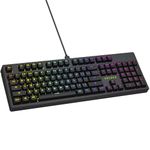 Archer Tech Lab RGB Gaming Mechanical Keyboard with Clicky JERRZI Blue Switches, Anti-Ghosting Keys, 21 RGB Modes & Music Visualizer LED Backlit, Software-Enabled Customization, Braided USB C Cable