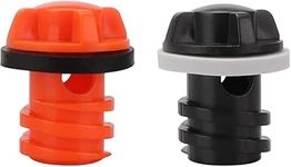 Taicols 2 Pack Cooler Drain Plugs Replacement for YETI Roadie,Tundra, Tank Coolers and RTIC Coolers Leak-Proof Accessories, Black Orange Cooler Drain Plug Compatible with YETI Cooler Accessories