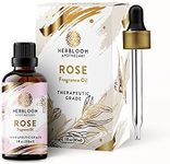 Herbloom Rose Essential Oil, Skincare and Relaxation, Topical Use for Glowing Skin & Shiny Hair, 100% Pure & Natural - Rose, 30ml