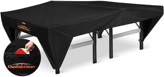 Cholila Cover Ping Pong Table Cover, Premium Thickened 420D Durable Oxford Fabric Ping Pong Table Cover, All Weather Resistant with Waterproof Strip Outdoor Ping Pong Table Cover Waterproof