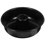 Yardwe Angel Food Cake Pan, 7.6 inch Round Chiffon Cake Mold Aluminum Tube Pan Baking Cake Mould Donut Baking Pan (Black)