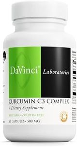 DAVINCI Labs Curcumin C3 Complex - Dietary Supplement to Support Gallbladder Function and Healthy Liver - with Curcuminoids and Bioperine Fruit Extract - Gluten-Free - 60 Vegetarian Capsules