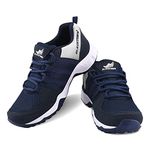 BLACKTOWN Men's Navy Tiger Sports Running Shoes - 7