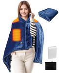 Cordless Wearable Heated Blanket, H
