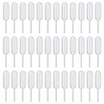 120 Pcs 4ML Plastic Transfer Pipettes Droppers, Dessert Squeeze Liquid Pipettes, Transparent Measuring Dropping Pipettes for Cupcakes Essential Oils Perfume Mixing Acrylic Paints Lab