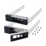 Hard Drive Caddy 3.5" SSD Mount X7K8W Hard Drive Bracket Metal HDD Caddy Compatible for Dell PowerEdge Servers 14th Gen R240 R340 R440 R540 R640 R740 R740xd2 R6415 R7425, 2 Pack