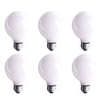 G25 Soft White Globe Incandescent Light Bulb, 40 Watt, 2700K Soft White, E26 Medium Base, 320 Lumens, 130V (6 Pack)