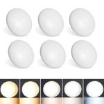 RV Ceiling Dome Light 4.5 Inch 12V 5CCT 2700K Soft White-5000K Daylight,5W,400LM,Dimmable LED RV Interior Lights for Camper/Car/Trailer/Boat,6 Pack