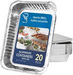 Rollay 20 Pack Aluminium Foil Trays