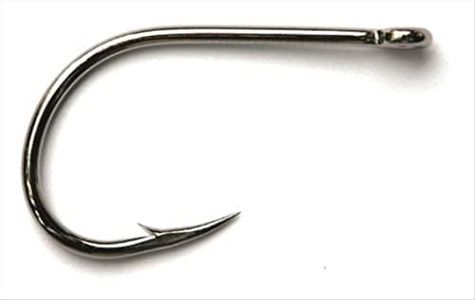 Mustad Ultra Point Long Shank Kirbed Point Big Gun Bait Hook for Freshwater or Saltwater Species, Black Nickel, Size 4/0, Pack of 25