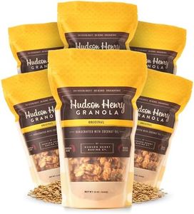 Hudson Henry OG Granola for Yogurt, Snacking & Cereal | Gluten Free Granola with Pumpkin Seeds | Vegan, Non-GMO & Small Batch Baked with Pure Maple Syrup & Extra Virgin Olive Oil | 6 Pack, 12 oz Bags