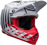 BELL Moto-9S Flex Helmets (Sprint Matte/Gloss Red/White - Medium)