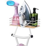 Ironing Board Holder Wall Mount -TORZCT Laundry Room Hanging Iron and Ironing Board Hanger Storage Laundry Room Decor and Organization Fit Most Ironing Boards leg's(Included T&V Shaped)-White