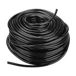 Ejoyous Black Garden Hose Pipe, Durable Flexible Irrigation Hose Water Hose Drip Irrigation Pipe 4mm Irrigation Hose for Watering, Gardening, and Cleaning Tasks