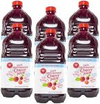 Cherry Bay Orchards Tart Cherry Juice (6 Pack 64 oz Bottle, 384 oz Total) - 100% Natural Cherry Juice Not From Concentrate - Anti-inflammatory, Boosts Immunity, Improves Sleep - No Added Sugar