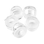 Gas Stove Safety Knob Covers, Baby Proof Stove Oven Locks, Universal Kids Proof Stove Guard, Clear, Large Size - Pack of 5