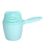 Baby Shampoo Cup Cute Kid Wash Hair Bathing Flusher Eye(/8.27x4.21x5.91in)(Green)