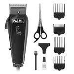 WAHL Dog Clippers, Multi Cut Dog Cat Grooming Kit, Full Pet Coat, Low Noise Corded, Pets At Home, Rust Resistant, High Carbon Steel Blades are Precision Ground, Light 100 gr, Black