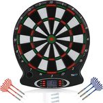 1pc Professional Electronic Hanging Dartboard, Target Board, LCD Scoring Indicator Dart Game With 6pcs Darts