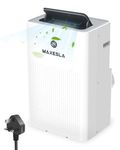 Maxesla Portable Air Conditioning Unit, 4 in 1 Portable Air Conditioner 12000BTU with Sleep Mode, Cooling, Dehumidifier and Fan with 3 Speed, Air Conditioning Unit with 24H, Window Venting Kit, Remote