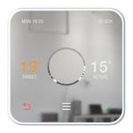 Hive Thermostat for Heating (Combi Boiler) with Hive Hub - Energy Saving Thermostat – to highlight the boiler needed is a combi boiler, Black,chrome