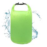 R2Depot Waterproof Dry Bag 5L/10L/20L/40L/70L, Lightweight Portable, Dry Storage Bag to Keep Gear Dry Clean for Kayaking, Swimming, Camping (Green, 5L)