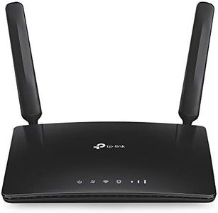 TP-Link Archer MR200 Cat4 + AC750 Mbps Dual-Band 4G LTE WLAN Router (150 Mbit/s in Download, Simultaneous Dual Band, 300 Mbit/s 2.4GHz + 433 Mbps 5GHz, Freely Configurable LAN/WAN Port) Black