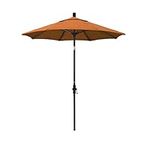 California Umbrella GSCUF758117-SA17 7.5 ft. Fiberglass Market Umbrella Collar Tilt DV Bronze-Pacifica-Tuscan