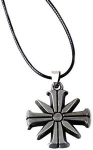 MEETCUTE Far Cry 5 Necklace Metal Eden Gate Necklaces Pendants Rope Pendant Chain Cult Sunflower Halloween Cosplay Accessory