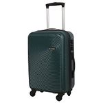 NOVEX Ivory Cabin Size Scratch Resistant Trolley with 20-Inch | Polycarbonate Travel Roller Case, Hard Suitcase/Luggage Trolleys | Green, 4-Wheel, 360° Smooth Rolling Spinner Bag - Men & Women