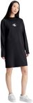 Calvin Klein Women's Viscose T-Shirt Knee-Length Dress (J20J222520BEH_Black_M)