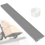 LIEKUMM 1" Rise Odorless Threshold Ramp for Doorways, Wheelchair Ramp with 3500 lbs Capacity, Portable Door Ramp for Electric Wheelchairs, Strollers, Garage, Robot Vacuums, Grey