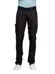 BEEVEE Mens Black Fixed Waist Cargo with Belt(FMCR1616BLACK_34)