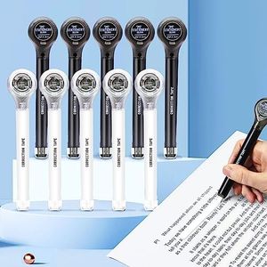 Stationery Island Cinta Correctora Bolígrafo Roller Paquete de 10,Compact Corrección para Administración de Oficina Hogar Escritura Escuela para Estudiante Niño Adulto Oficinista - 6mx5mm