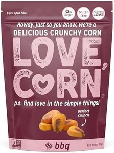 LOVE CORN BBQ 4oz x 1 bag - Delicious Crunchy Corn - Healthy Family Snacks - Gluten Free, Kosher, NON-GMO - Alternative for Chips, Nuts, Crackers & Pretzels - Perfect for Charcuterie Boards