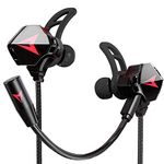 KASOTT Battle Buds Wired Gaming Earbuds with Dual Microphone, Volume Control, Gaming Headset with Mic,Gaming Earphones Wired for Mobile Gaming, Nintendo Switch,PS4,PS5, PC