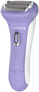 Remington WDF5030A Smooth & Silky Electric Shaver for Women, 4-Blade Smooth Glide Foil Shaver and Bikini Trimmer with Almond Oil Strip, Purple/White