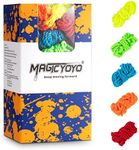 Yoyo Strings Professional 100% Polyester - Fits for Responsive and Non Responsive Yoyos -Yoyo Strings Pack of 50 (Red, Orange, Yellow, Blue, Green) (50pcs)