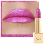 Oulac Metallic Shine Purple Pink Lipstick for Women, High Impact Lipcolor with Moisturizing Creamy Formula, Vegan Beauty Full-Coverage Lip Color 4.3 g/0.15 oz (Velocity(15))