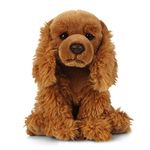 Living Nature Cocker Spaniel, Realistic Soft Cuddly Dog Toy, 22cm