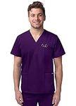 Sivvan Unisex Scrubs - V-Neck Scrub Top - S8304 - Purple - L