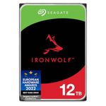 Seagate IronWolf ST12000VN0008 - Hard drive - 12 TB - internal - 3.5" - SATA 6Gb/s - 7200 rpm - buffer: 256 MB Mechanical Hard Disk