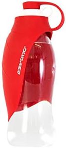 Dog Water Bottle by EzyDog - Leaf Bottle for Dogs - BPA Free Pet Drink Bottles Designed in Australia. Perfect for Outdoor Walking, Hiking, Beach, Camping (Red)