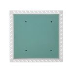 Byson Access Door 18" x 18" Drywall Access Panel Tape In - Ideal for Walls and Ceilings - Detachable Hinged Push Lock Door with Steel Frame Drywall Door